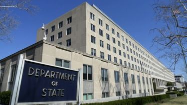Fachada del Departamento de Estado en Washington. 
