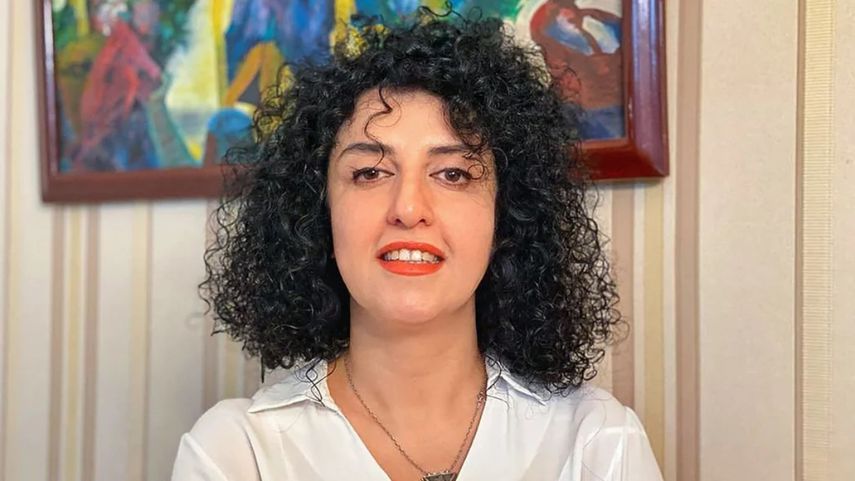 La activista de Irán y Nobel de la Paz 2023, Narges Mohammadi.