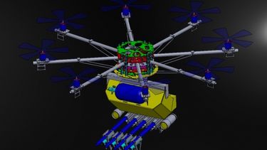 Dron antidisturbios  (Foto Desert Wolf)