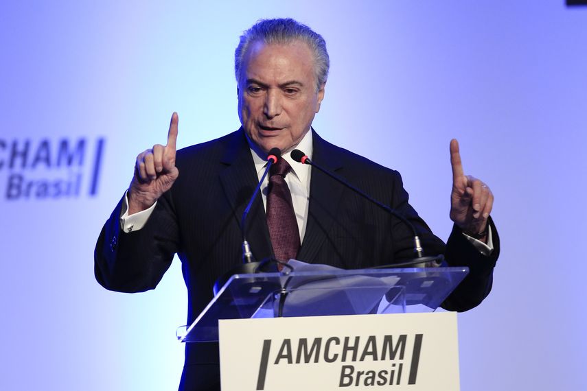 Temer recordó que el año pasado partieron de Brasil hacia otros países 853.000 embarques de carnes y que solo 184 tuvieron problemas.