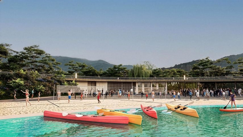 El complejo está diseñado para albergar un flujo masivo de visitantes.