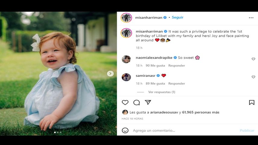 Harry y Meghan comparten primer retrato de su hija Lilibet.