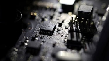 La foto muestra el interior de una computadora en Jersey City, Nueva Jersey.&nbsp;