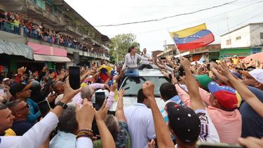 La opositora María Corina Machado sigue en campaña política impulsando la candidatura de Edmundo González Urrutia. El miércoles 8 de mayo estuvo en varias poblaciones del estado Trujillo