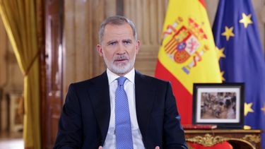 El rey Felipe VI durante el mensaje de navidad 2024.