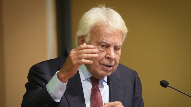 El expresidente del Gobierno Felipe González el 13 de junio de 2024, en Sevilla (Andalucía, España). 