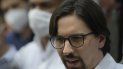 El opositor venezolano Freddy Guevara habla con la prensa en una plaza pública luego de salir de la residencia del embajador de Chile donde se había refugiado durante tres años para evadir el arresto por su papel en las protestas antigubernamentales de 2017 en Caracas, Venezuela, el miércoles 9 de septiembre de 2020. El opositor venezolano Freddy Guevara habla con la prensa en una plaza pública luego de salir de la residencia del embajador de Chile donde se había refugiado durante tres años para evadir el arresto por su papel en las protestas antigubernamentales de 2017 en Caracas, Venezuela, el miércoles 9 de septiembre de 2020.