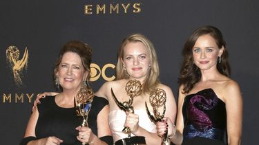 The&nbsp;Handmaids&nbsp;Tale (lit: El cuento de la criada), durante la 69 edición de los Emmy en el Teatro Microsoft de Los Ángeles, California (EE.UU), el 17 de septiembre de 2017.