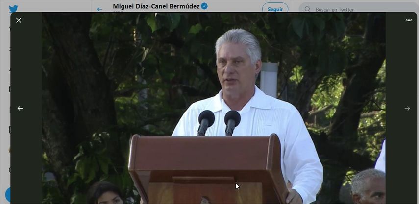 El gobernante de Cuba, Miguel Díaz-Canel