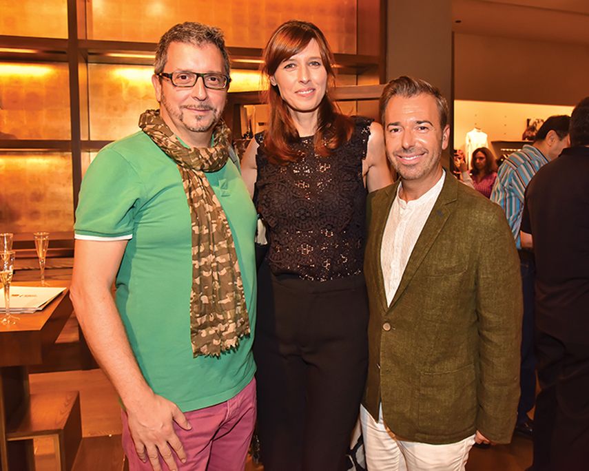 Adolfo Álvarez, Lucía Riaño y Eladio González.