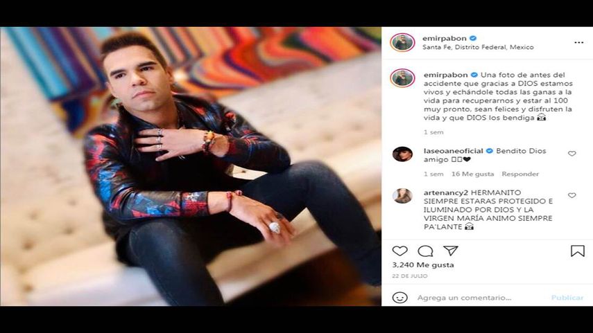 El cantante mexicano Emir Pabón.