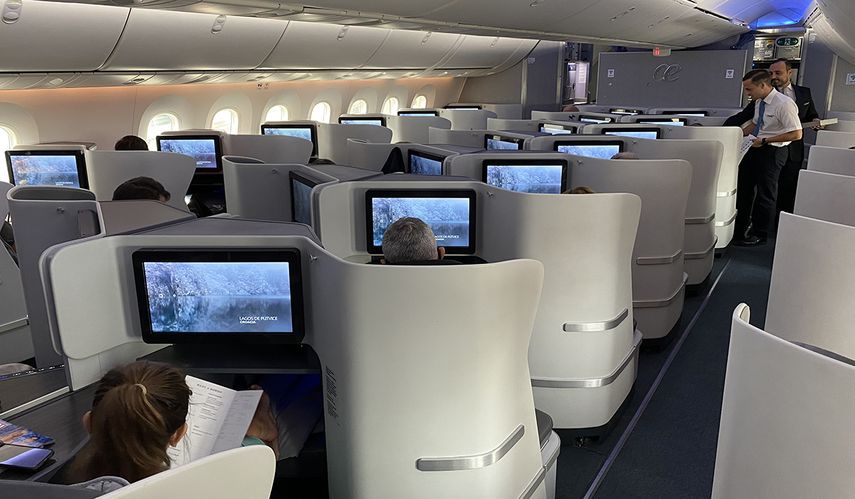 se ejecutiva, Air Europa, avión 787.