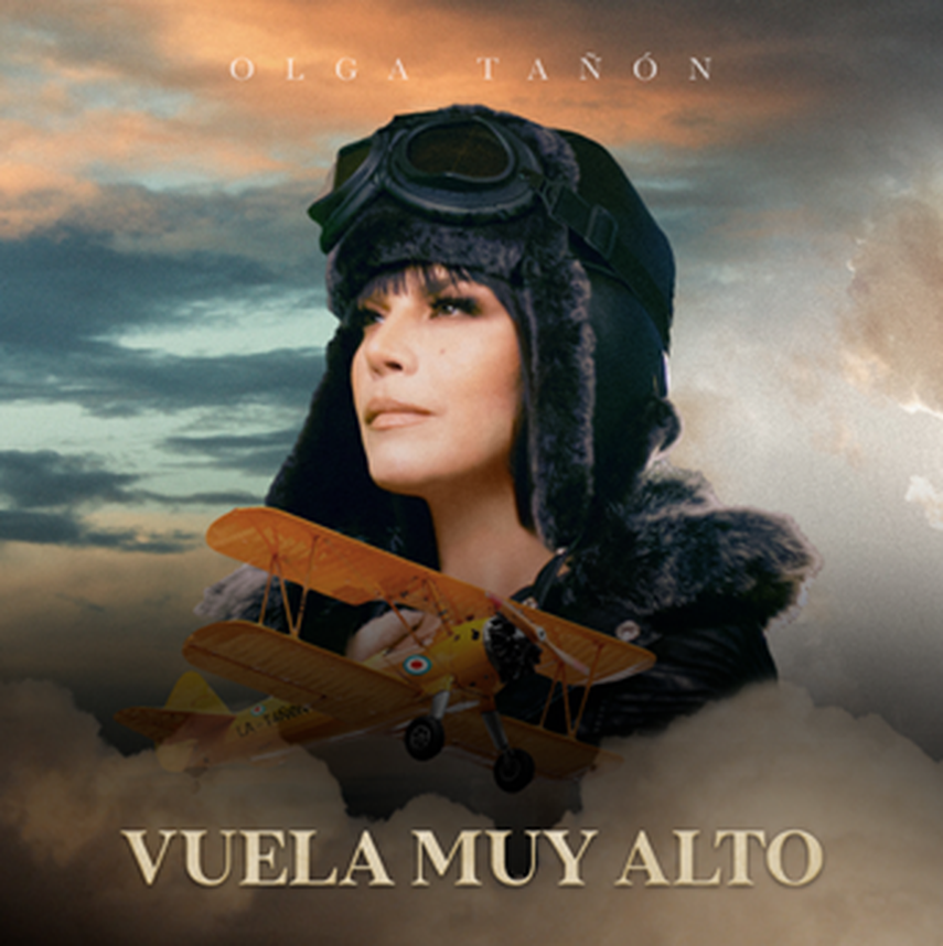 Portada del nuevo tema de Olga Tañón, Vuela muy alto.