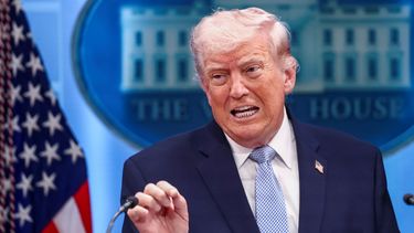 El presidente de Estados Unidos, Donald Trump durante una conferencia de prensa en la Casa Blanca.