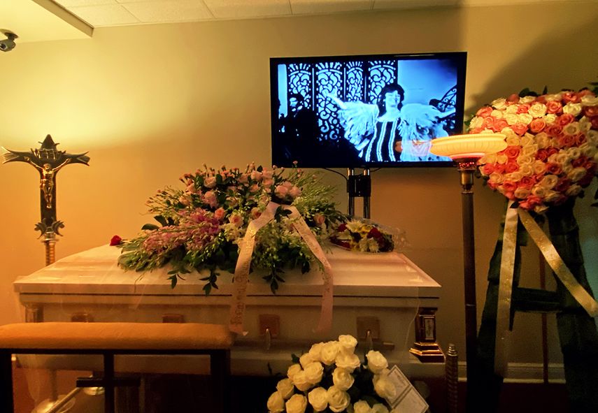 Velatorio a Rosita Forn&eacute;s, en Miami, 12 de junio de 2020.