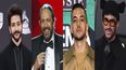 En esta combinación de fotos, de izquierda a derecha, Camilo, Juan Luis Guerra, C. Tangana y Bad Bunny, quienes recibieron el mayor número de nominaciones a los Latin Grammy el martes 28 de septiembre de 2021.