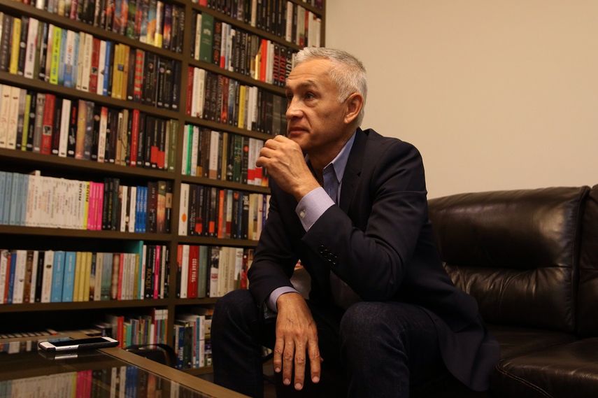 El periodista mexicano Jorge Ramos, de Univision Noticias, durante una entrevista con EFE en abril de 2016.