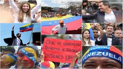 El presidente encargado Juan Guaidó fue recibido por sus seguidores en Venezuela este 4 de marzo.