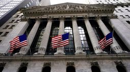 Vista de la fachada de la sede de Wall Street.