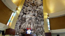 Mural de la Ermita de la Caridad en Miami.