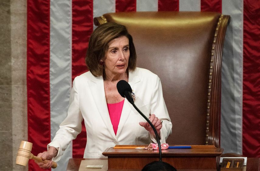 Nancy Pelosi, presidenta demócrata de la Cámara Baja del Congreso en Washington.