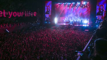 Miley Cyrus canta en el Festival Sunny Hill en Pristina, Kosovo, el 2 de agosto de 2019.