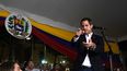 El presidente encargado de Venezuela, Juan Guaidó, habla desde la Plaza Bolívar, al este de Caracas, a su regreso de una gira internacional de 23 días. El presidente encargado de Venezuela, Juan Guaidó, habla desde la Plaza Bolívar, al este de Caracas, a su regreso de una gira internacional de 23 días.