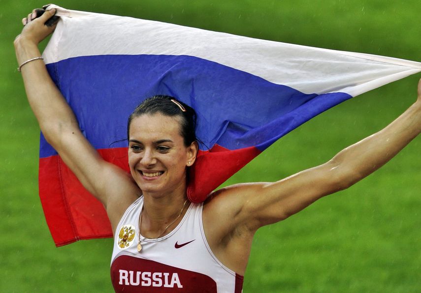 Isinbayeva fue campeona olímpica en Atenas 2004 y Pekín 2008