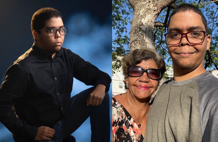 Alci Polanco y su madre, Carmen.