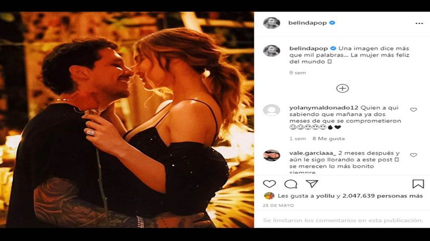 Belinda yChristian Nodal.