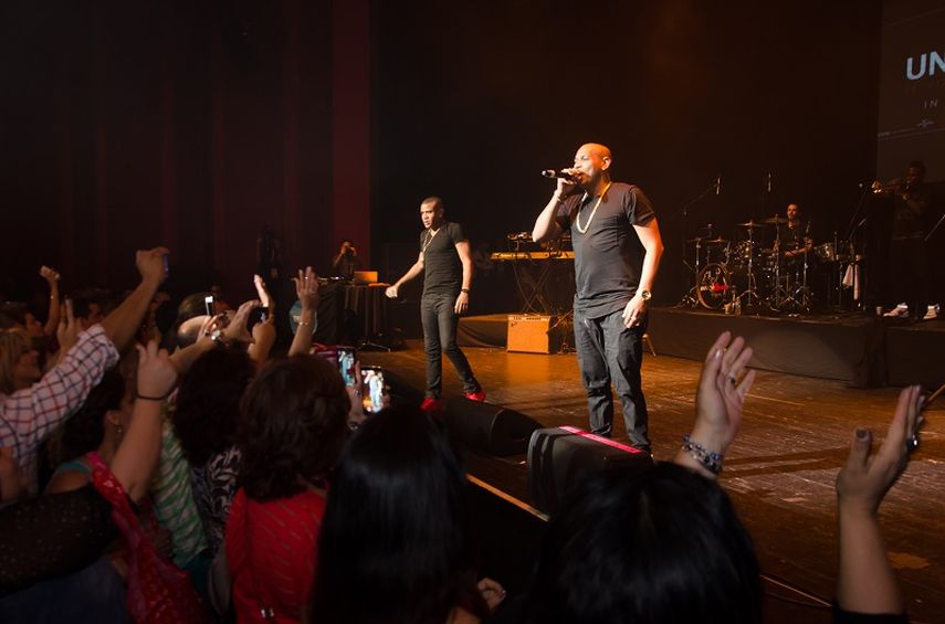 Gente de Zona en concierto en Miami. (JAVIER HERRERA). 