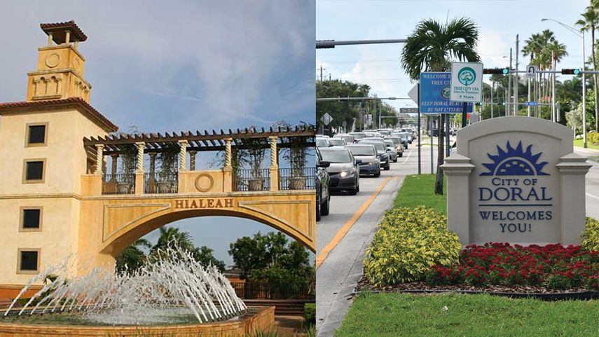 Hialeah fue escenario de una serie de escándalos, pero también de algunas noticias muy positivas. Por su parte, Doral también fue objeto del escrutinio de sus habitantes por circunstancias de diversa índole.