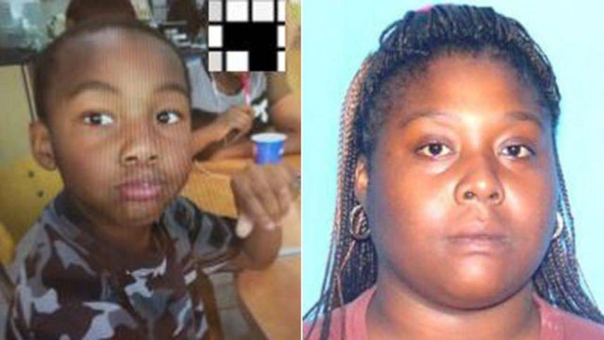 Fotos del pequeño Roy Stephens III y de su madre, Rickquita Monique Wright, difundidas por la Policía de Hialeah.