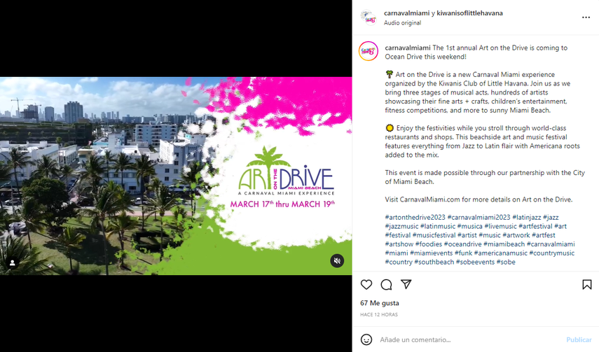 Miami celebra la primera edición de Art on the Drive.