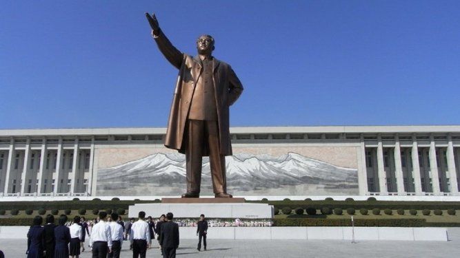Estatua De Kim Il Sung. Foto de Archivo de Europa Press.