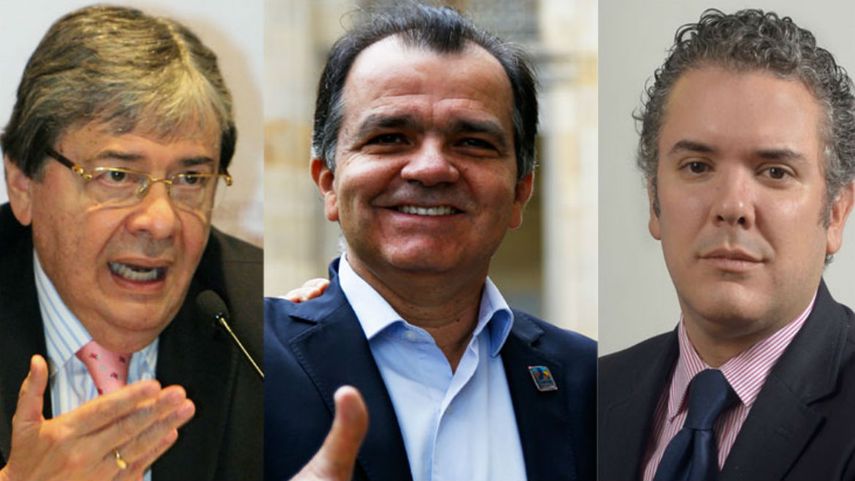 Óscar Iván Zuluaga, Iván Duque y Carlos Holmes Trujillo&nbsp;