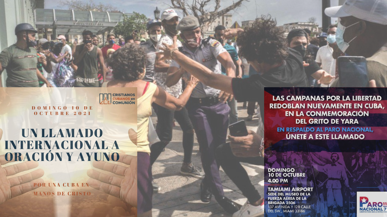 Miami: apoyan oración por Cuba y paro nacional en la isla. Miami: apoyan oración por Cuba y paro nacional en la isla.