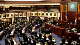 Vista parcial del Senado de Florida. Vista parcial del Senado de Florida.
