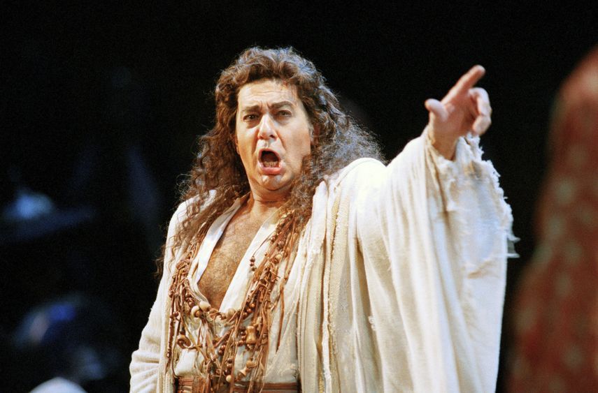 En esta foto del 5 de noviembre de 1994, Plácido Domingo en una  producción de Herodiade de la Ópera de San Francisco, en San  Francisco.&nbsp;