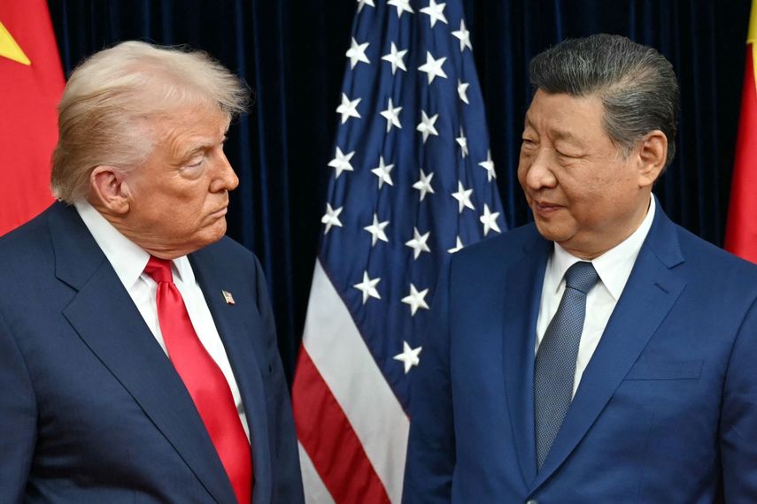 El presidente de Estados Unidos Donald J. Trump y su homólogo de China, Xi Jinping.