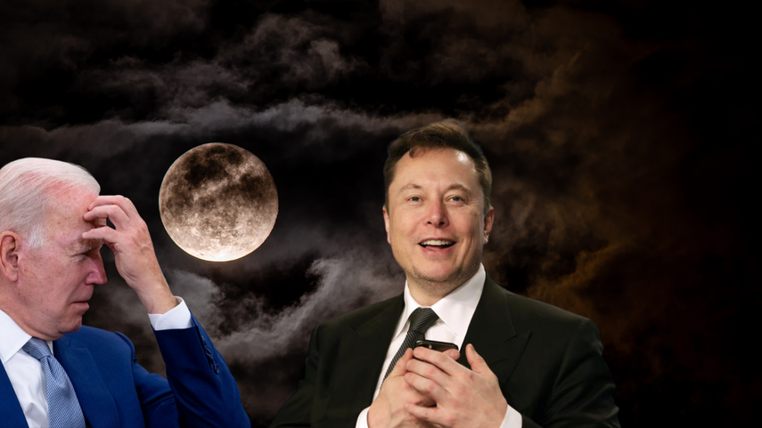 Biden se suma a pelea con Elon Musk y le desea suerte en la luna