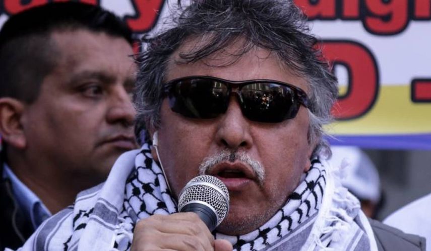 Jesús Santrich, exguerrillero de las FARC y miembro del partido Fuerza Alternativa Revolucionaria del Común en Colombia.