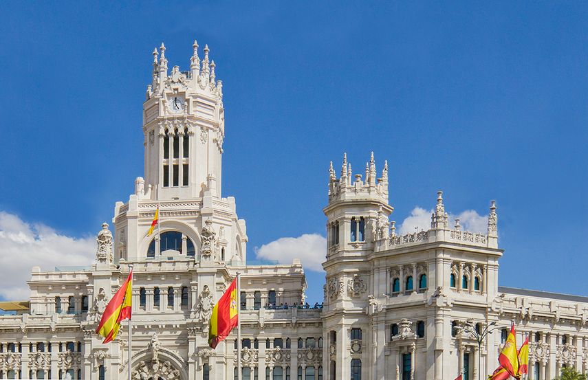 Detalle Palacio de Cibeles, Madrid.