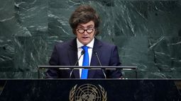 El presidente de Argentina Javier Milei habla ante el pleno de Naciones Unidas El presidente de Argentina Javier Milei habla ante el pleno de Naciones Unidas
