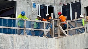Trabajadores de la construcción en Miami-Dade.&nbsp;