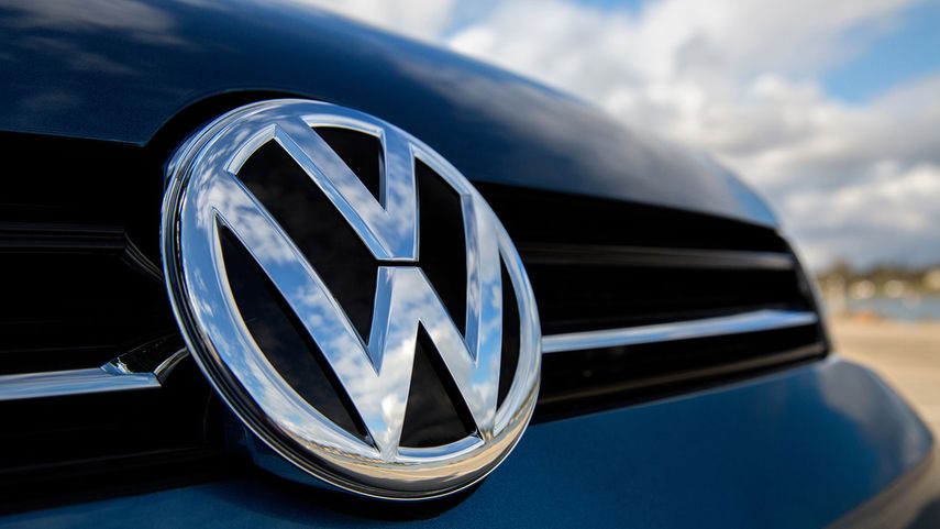 Logo de la empresa de autos&nbsp;Volkswagen.&nbsp;