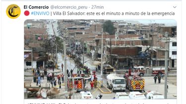 Captura de pantalla de la noticia difundida en las redes sociales