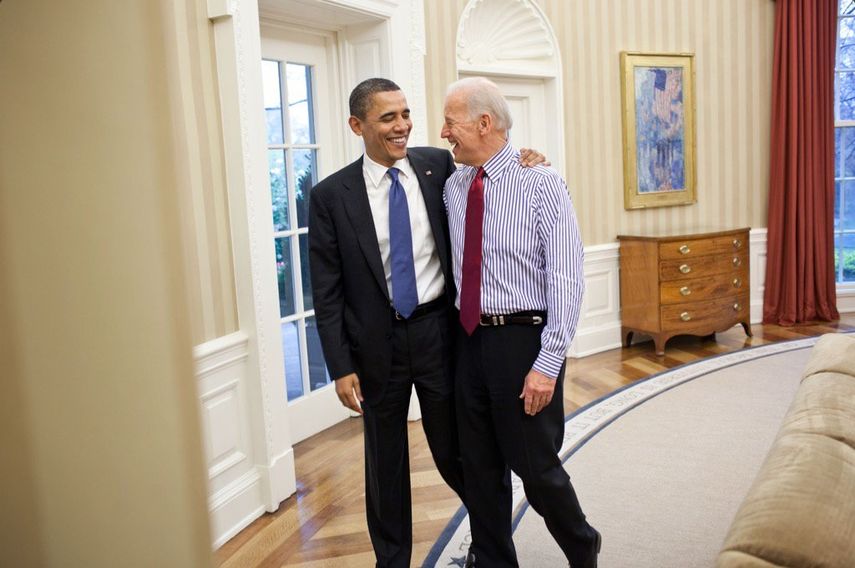 Barack Obama junto a su vicepresidente, Joe Biden.