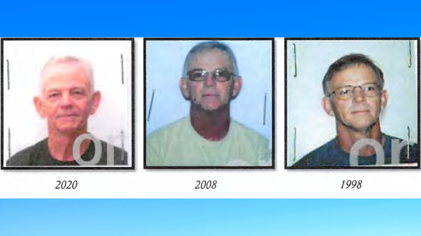 Imágenes publicadas por la Fiscalía Federal del Distrito Medio de Florida, con fotos de algunos de los documentos de Howard D. Farley Jr., de 72 años, sentenciado por robo de identidad.&nbsp; &nbsp; &nbsp;