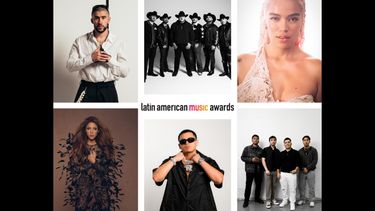 En esta imagen, proporcionada por Televisa Univision, se muestra algunos de los artistas nominados a los Latin AMAs 2024.